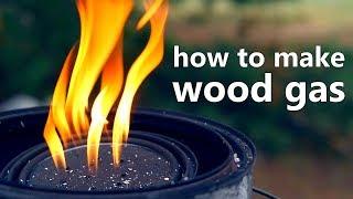 How To Make Wood Gas Biofuel and an experimental gas collection method