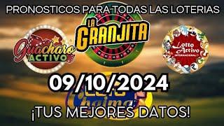 ️ 091024 - DATOS LOTTO ACTIVO - GUACHARO - GRANJITA -  SELVA PLUS - LOTO CHAIMA - LOTTO REY ️