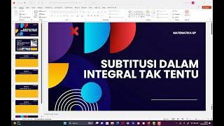 KALKULUS INTEGRAL SUBTITUSI PADA INTEGRAL TAK TENTU