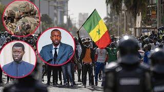 manifestation au Sénégal pour le retrait de larmée française au Sénégal  le 17 juillet 2024