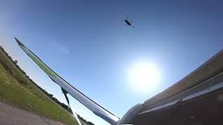 Skydiving Chinook Flyby