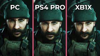 Call of Duty Modern Warfare – PC Max vs. PS4 Pro vs. Xbox One X Graphics Comparison