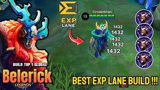 BELERICK BEST EXP LANE BUILD - BUILD TOP 1 GLOBAL BELERICK  MLBB