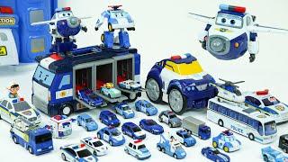 Lets transform police car toys 변신 경찰차 장난감 총출동