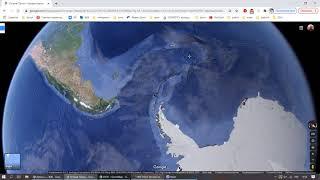 пролив Дрейка и остров Пасхи на спутниковых картах