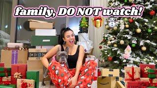 *Family DO NOT Watch* Christmas shopping for my family + Decorating tree  vlogmas day 20 *⋆⍋*