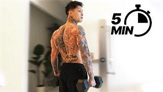 Perfect 5 Min Back Workout  Dumbbells Only