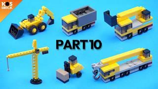 Lego Construction Mini Vehicles - Part 10 Tutorial