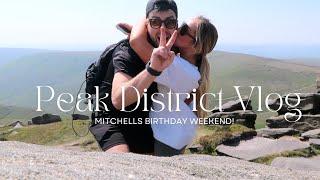 VLOG  PEAK DISTRICT STAYCATION Cute cottage Kinder Scout Walk + Monsal Trail bike ride