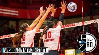 Wisconsin at Penn State  Nov. 19 2022  B1G Volleyball in 60