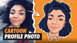 How to CARTOON YOURSELF in Procreate Tutorial  Instagram Cartoon Profile Photo