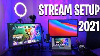 My 2021 Gaming & Streaming Setup Tour PS5 & Mac