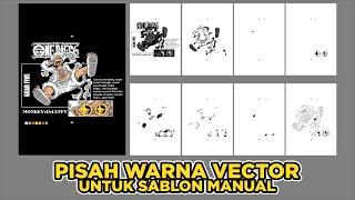 Setting Pisah Warna Vector Sablon Manual