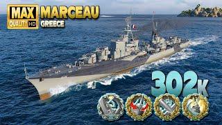 Destroyer Marceau No fear of running away on time - World of Warships