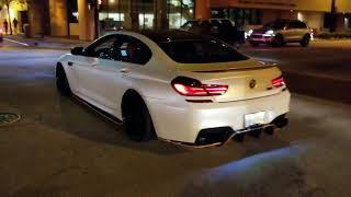 BMW M6 Gran Coupe LOUD rev  take off The hunt is on