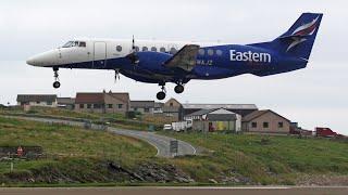 1hr+ Planespotting at Sumburgh Airport  Shetland August 2021