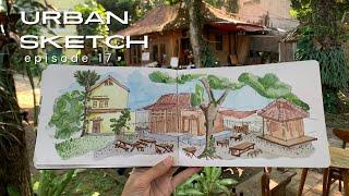 Sketching Traditional building - Urban Sketch