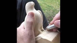 Beginning my Golden Eagle Carving #shorts