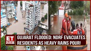 Heavy Rain Cause Severe Waterlogging In Navsari Gujarat NDRF Rescues Residents  Top News