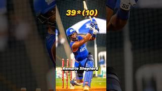 Romario Shepherd what a knock..?  39*10  Strike Rate - 390  #shorts #ipl