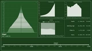  Niger — Population Pyramid from 1950 to 2100