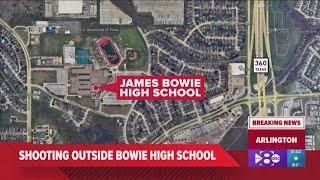 Police confirm a shooting at Bowie High School in Arlington Texas