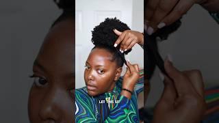 High Puff on Natural Hair NO GEL type 4 hair puff #naturalhair #mynaturalhairisdope