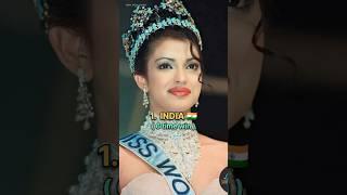 top 10 countries with most Miss World winners #youtubeshorts #top10 ##missworld #shorts #actresss