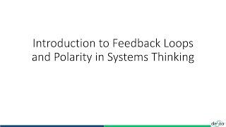 Introduction to Feedback Loops in Systems Thinking