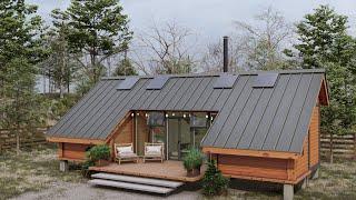 Possibly the Coziest Tiny House Shipping Container House.