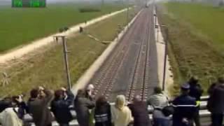 Fastest Train 574 kmh - watch the top left speed