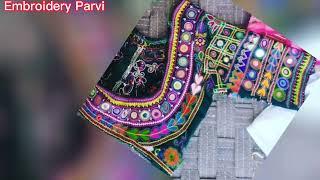 Best Blouse Design PhotosKathiyawadi Hand Workખૂબ સુંદર બ્લાઉઝ ડિઝાઇનકાઠીયાવાડી ભરતકામ.