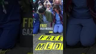 London medics protest Israeli misconduct toward Palestinian healthcare workers