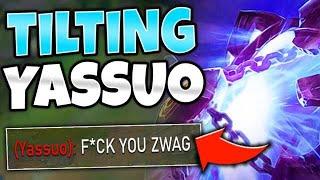 #1 XERATH WORLD TILTS YASSUO IN CHALLENGER ELO HE LEGIT INTED - League of Legends