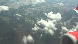 Lion Air Boeing B737-900er Approach on Kulon Progo before Landing in Adisutjipto Airport