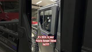 2024 Polaris Ranger XP Crew Tinted with Full 50% Windshield 20% Sides and Rear #shorts