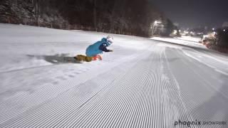 휘팍ㅣ밸리에서 알파인 스노우보드 라이딩ㅣAlpine snowboarding riding at valley