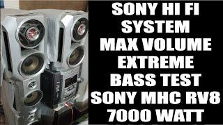 Sony Hifi Music System Bass Test  Sony MHC RV8 Bass Test  Sony Hifi Speakers  Sony Bass Test