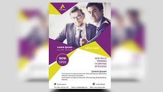 Creative corporate flyer design  Photoshop Tutorial