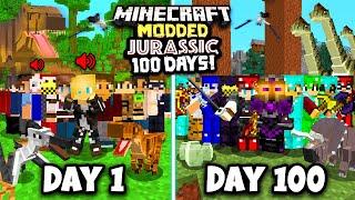 I Spent 100 Days in a Minecraft MODDED YOUTUBER SMP This is what happened...