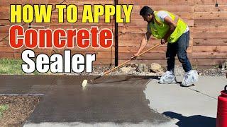 How To Apply Concrete Sealer Unitex Solvent Seal 1315 Step by Step On Old or New Concrete