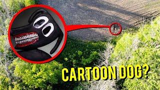DRONE CATCHES CARTOON DOG AT HAUNTED FOREST WE FOUND HIM
