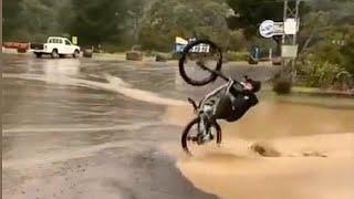 Shot on iphone 6 meme MTB wheelie splash