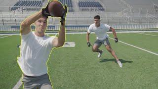 Defensive Back Drills w Taylor Rapp to Improve Back Pedaling Coverage & Technique