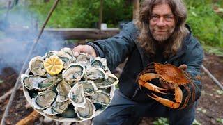 Feasting Like Seafood KINGS $600 Chowder  Cooking Bushcraft Gourmet with @happynewsnetwork
