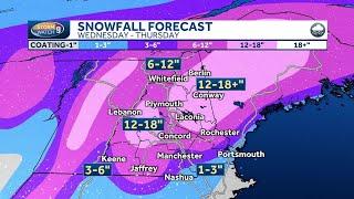 12-18 inches of snow possible in many New Hampshire spots