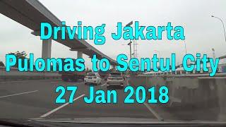 Driving Jakarta Indonesia - Pulomas to Sentul City  Saturday 27 January 2018