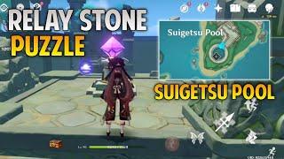 Suigetsu pool relay stone in watatsumi island genshin impact