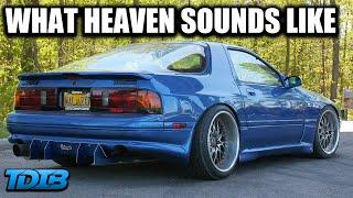 Slaying the Streets in a BIG TWIN TURBO Mazda RX7 FC insane sound