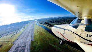 LANDING on the SPACE SHUTTLE RUNWAY - Cessna 150